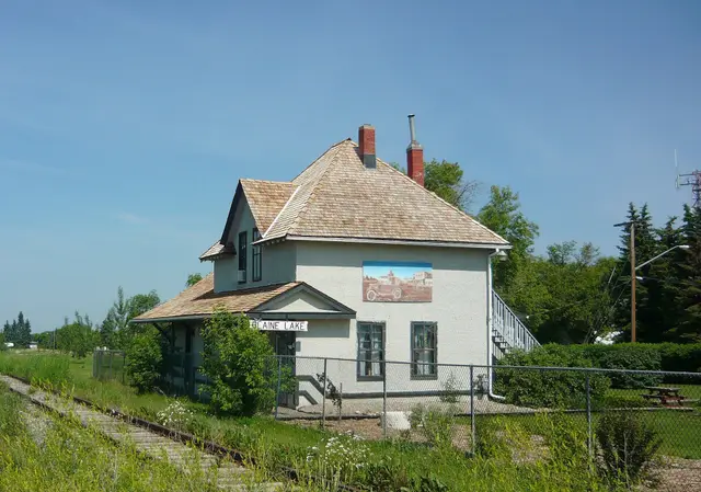 Blaine Lake train station, now the library